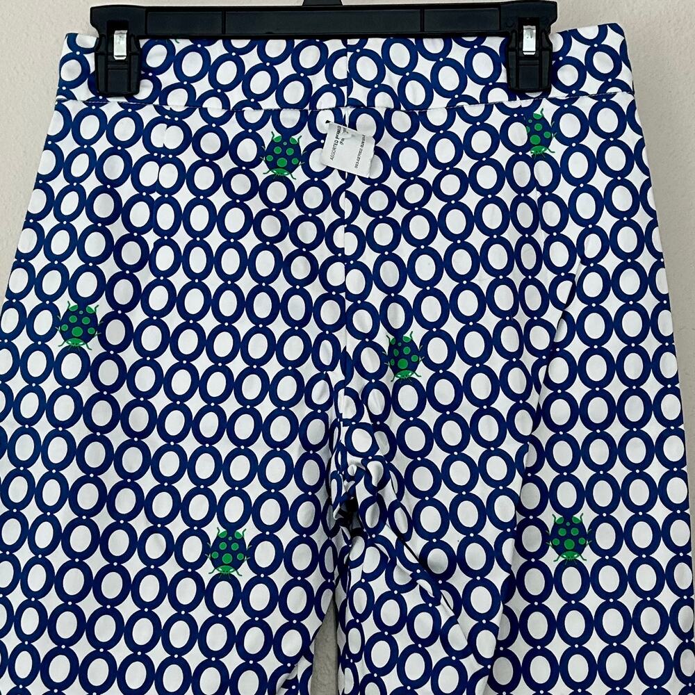 New Melly M Melissa Madden Ladybug Bermuda Chino Shorts maximalism golf Size 4 - Picture 6 of 10
